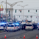 East Baton Rouge, La., police officers patrol Airline Highway after three police officers were killed early July 17, 2016, in Baton Rouge.
Sean Gardner/Getty Images
